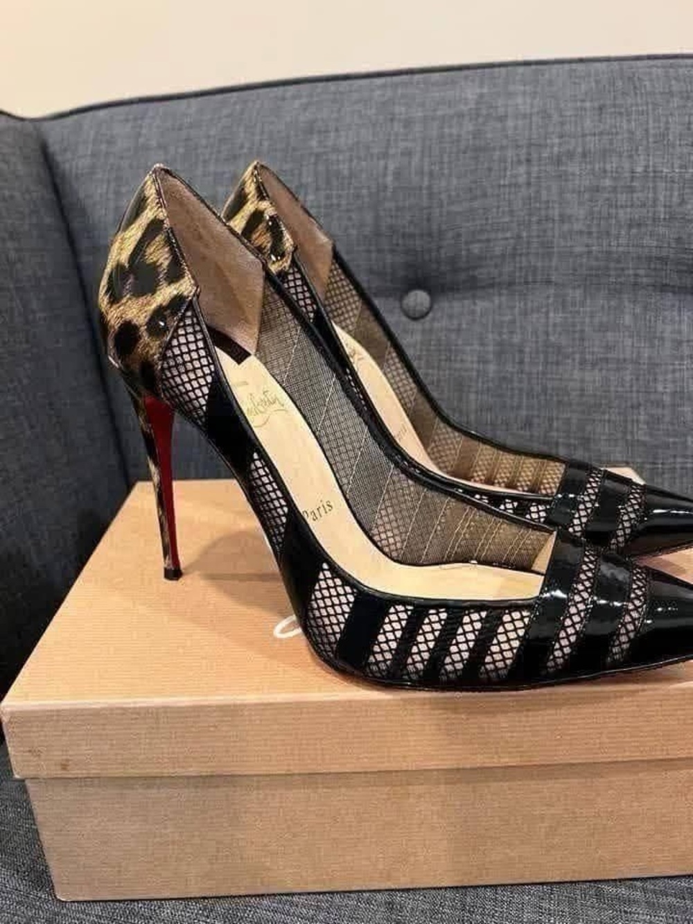 Christian Louboutin 100mm Bandy - size 39.5